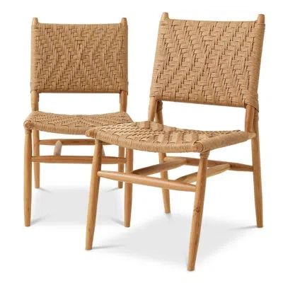 Eichholtz Laroc Outdoor Dining Chair In Natural;natural