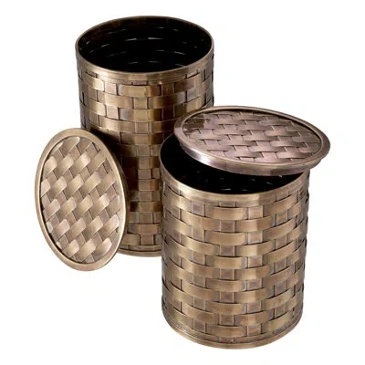 Eichholtz Lausanne 2 Piece Jewelry Box Set In Gold