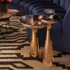 Eichholtz Lindos Low Side Table In Brass