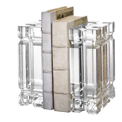 Eichholtz Linea Non-skid Bookends In Clear