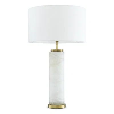 Eichholtz Luxury Table Lamp In White,antique Brass