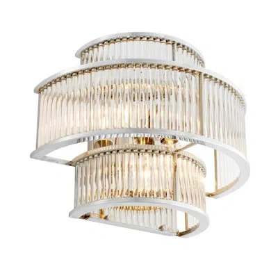Eichholtz Mancini 2 - Light Dimmable Silver Flush Mount