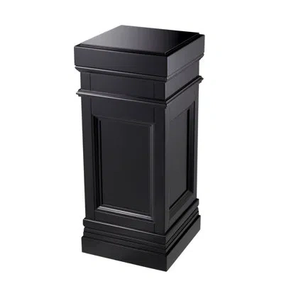 Eichholtz Marceau Square Pedestal Plant Stand In Black