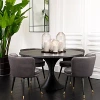 Eichholtz Melchior Round Dining Table In Charcoal