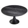 Eichholtz Melchior Solid Oak Dining Table In Charcoal