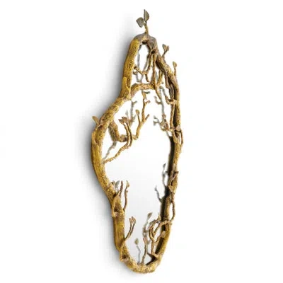 Eichholtz Mirror Fiora Vintage Brass Finish In Neutral