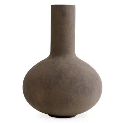 Eichholtz Moon Handmade Fiberclay Table Vase In Brown