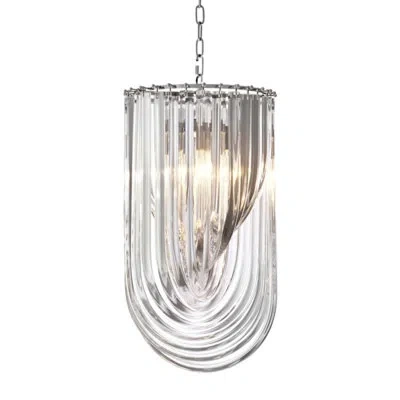 Eichholtz Murano 4 Light L Chandelier In Clear Acrylic,clear
