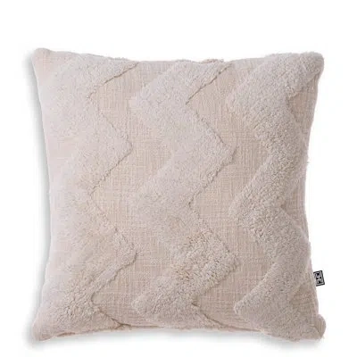 Eichholtz Mynos Cotton Throw Square Pillow Cover & Insert In Off-white