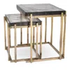 Eichholtz Niemeyer Side Table, Set Of 2 In Vintage Brass
