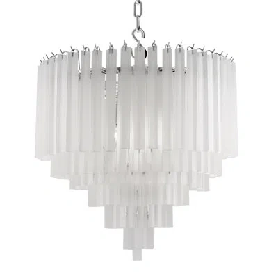 Eichholtz Nova 9 Light Chandelier In Nickel