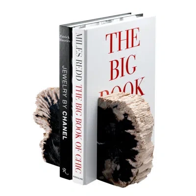 Eichholtz Opia Non-skid Bookends In Black,natural