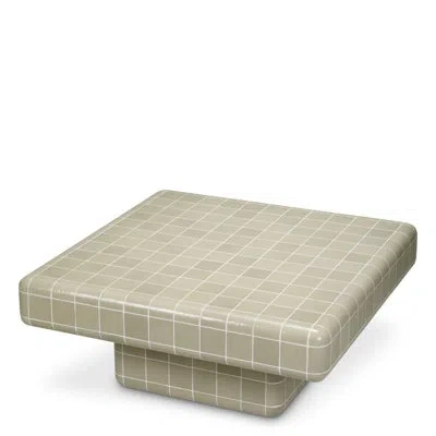 Eichholtz Outdoor Coffee Table Mateo Light Gray In Green