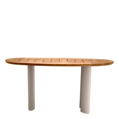 Eichholtz Outdoor Console Table Free Form In Natural Teak