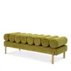 Eichholtz Oxley Bench In Savona Vintage Green Velvet