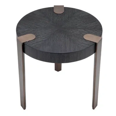 Eichholtz Oxnard Side Table In Charcoal Gray