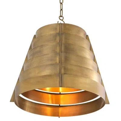 Eichholtz Pendant Fitzroy Vintage Brass Finish In Gold