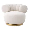 Eichholtz Phedra Swivel Chair In Lyssa Off-white