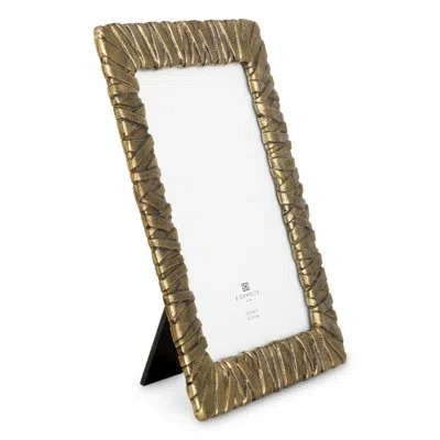 Eichholtz Picture Frame Chriswick Antique Brass Finish Set Of 2 In Brown