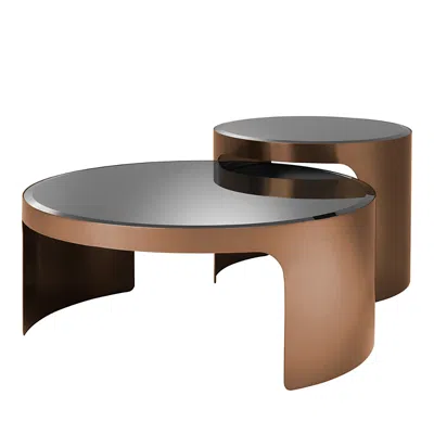 Eichholtz Piemonte Coffee Table, Set Of 2 In Copper