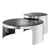 Eichholtz Piemonte Coffee Table, Set Of 2 In Silver