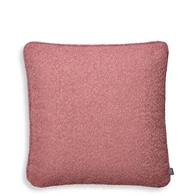 Eichholtz Polyester Blend Throw Square Pillow Cover & Insert In Boucle Rose