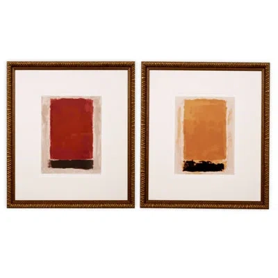 Eichholtz Print Abstract Art By Clement Garnier Set Of 2 In Multi
