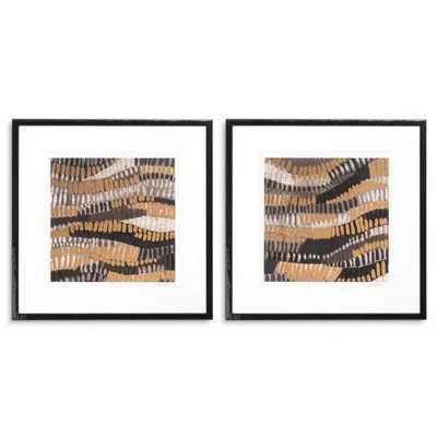 Eichholtz Print Metallic Undulation By June Erica Vess Set Of 2 In Multi