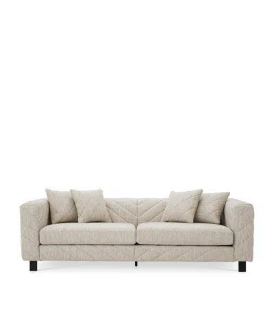 Eichholtz Quilted Avellino 3-seater Sofa In Neutral