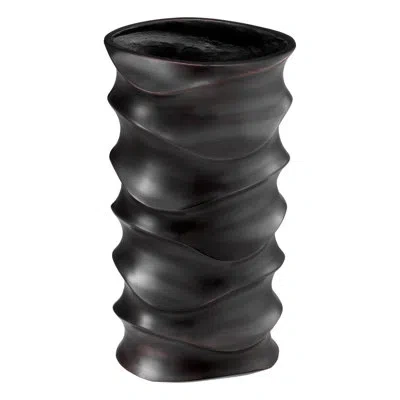 Eichholtz Rapho Handmade Aluminum Table Vase In Bronze