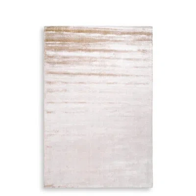 Eichholtz Rectangle Asuri Handmade Area Rug In Brown/white In Taupe