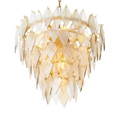 Eichholtz Rhombus 10 - Light Chandelier In Gold