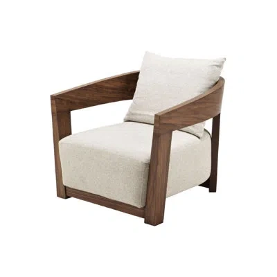 Eichholtz Rubautelli Armchair In Walnut Veneer