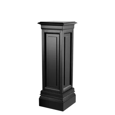 Eichholtz Salvatore Square Pedestal Plant Stand In Black