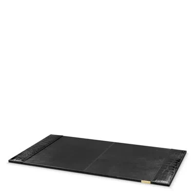 Eichholtz Scaleo Leather Desk Pad In Black
