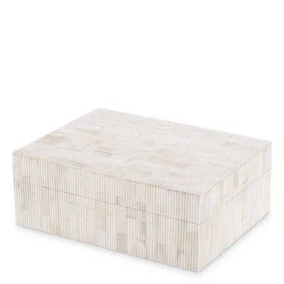 Eichholtz Scoop Handmade Bone Decorative Box In Natural Bone;natural Bone