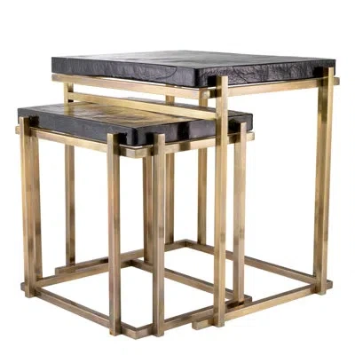 Eichholtz Side Table Niemeyer Set Of 2 In Gray