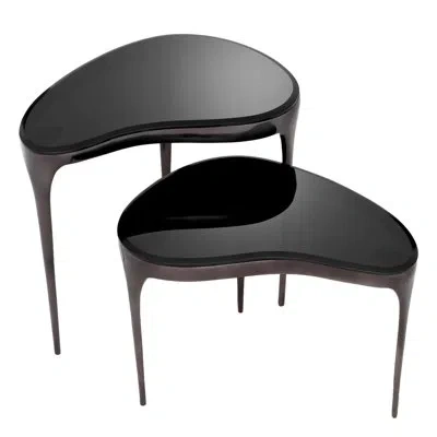 Eichholtz Side Table Zena Set Of 2 In Smoke