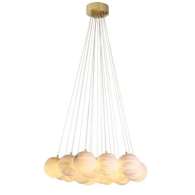 Eichholtz Sphinx 19 - Light Cluster Globe Pendant In Antique Brass