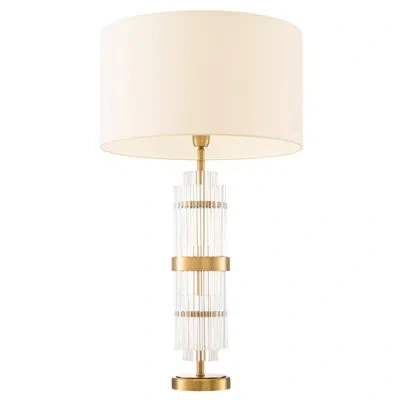 Eichholtz Table Lamp East In Antique Brass,clear