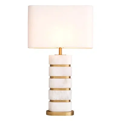 Eichholtz Table Lamp Newall In Antique Brass,ivory