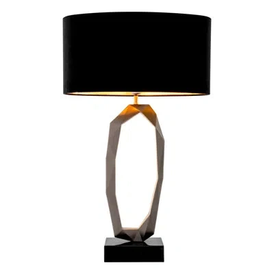 Eichholtz Table Lamp Santos In Gunmetal,antique Brass,black