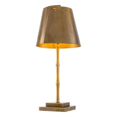 Eichholtz Table Lamp Seraphina Vintage Brass Finish In Brown