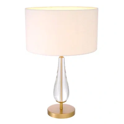 Eichholtz Table Lamp Stilla In Antique Brass,clear