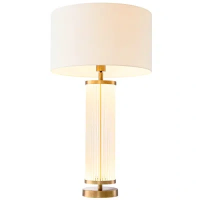 Eichholtz Table Lamp Thibaud In Antique Brass,clear