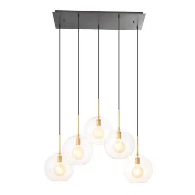 Eichholtz Tango 5-light Pendant Light In Antique Brass,bronze