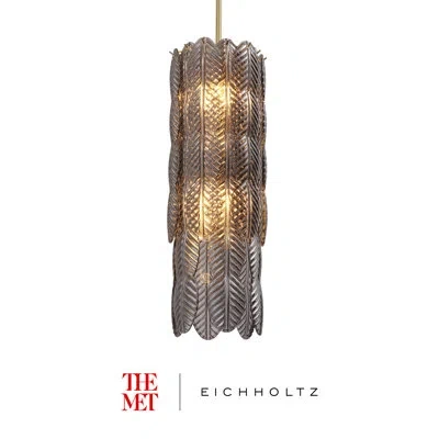 Eichholtz The Met X  2 - Light Pendant In Brushed Brass