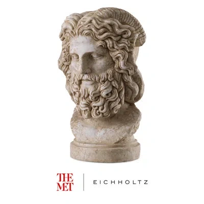 Eichholtz The Met X  Handmade Bust In Antique White Marble;brown,beige