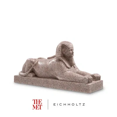 Eichholtz The Met X  Handmade Figurine/sculpture In Brown;red-brown Granite