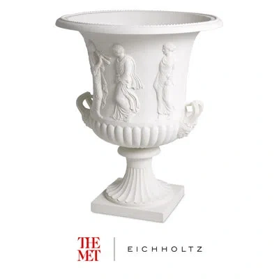Eichholtz The Met X  Handmade Floor Vase In White